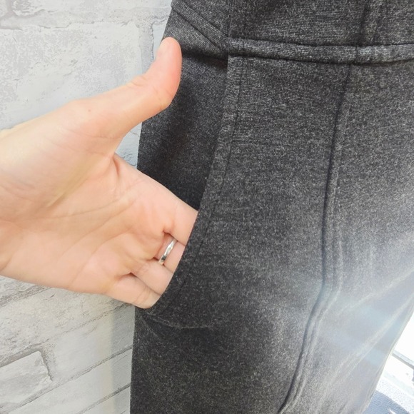 Nanette Lepore Sheath Dress Zipper Mesh Cap Sleeve Gray Size 4 - Picture 5 of 9